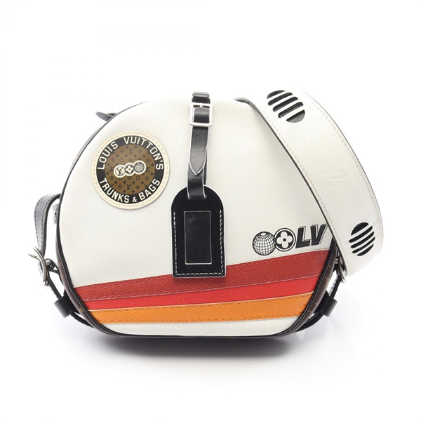 LOUIS VUITTON Boite Chapeau Souple Shoulder crossbody Bag M55653 leather white