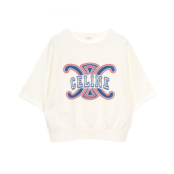 CELINE Triomphe sweatshirt short sleeve tops